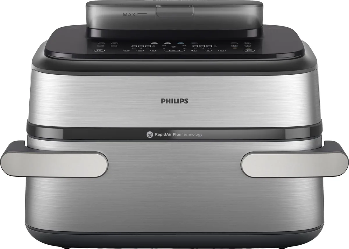 Мультипіч Philips пластик метал 9,5 л 2750 Вт сенсорне управління сіра