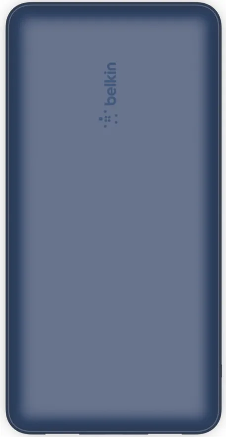 Акумулятор портативний літій-іонний Power Bank Belkin 20000мА·год, 15Вт, 2хUSB-A/USB-C, блакитний