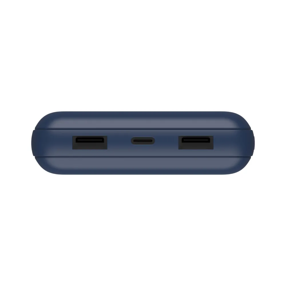 Акумулятор портативний літій-іонний Power Bank Belkin 20000мА·год, 15Вт, 2хUSB-A/USB-C, блакитний
