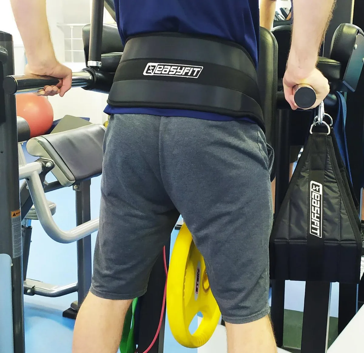 Пояс для обтяжень EasyFit оксфорд M чорний 80 см