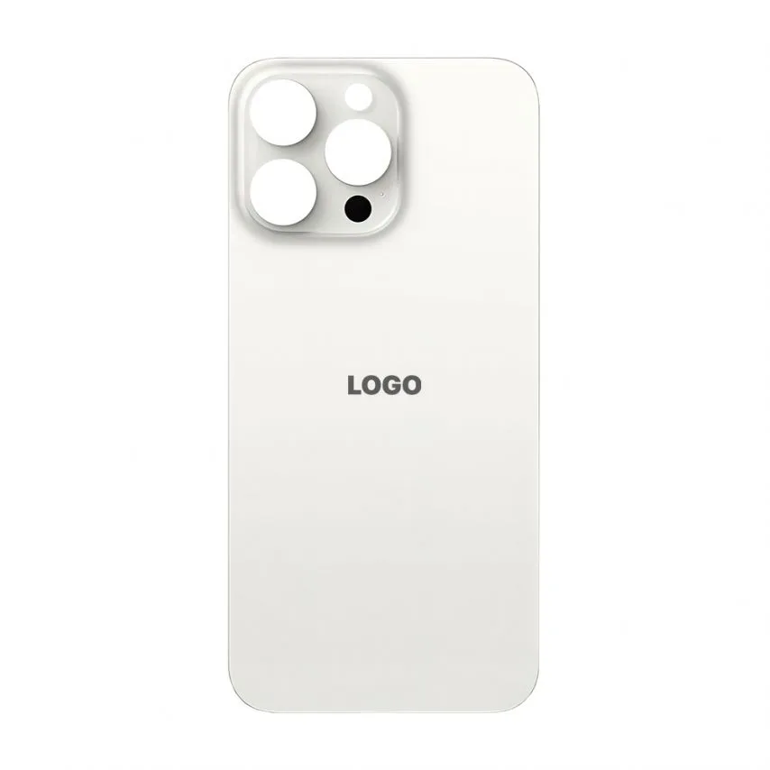 Задня кришка Apple iPhone White Titanium 15 Pro Max Original Quality з рамкою і склом камери