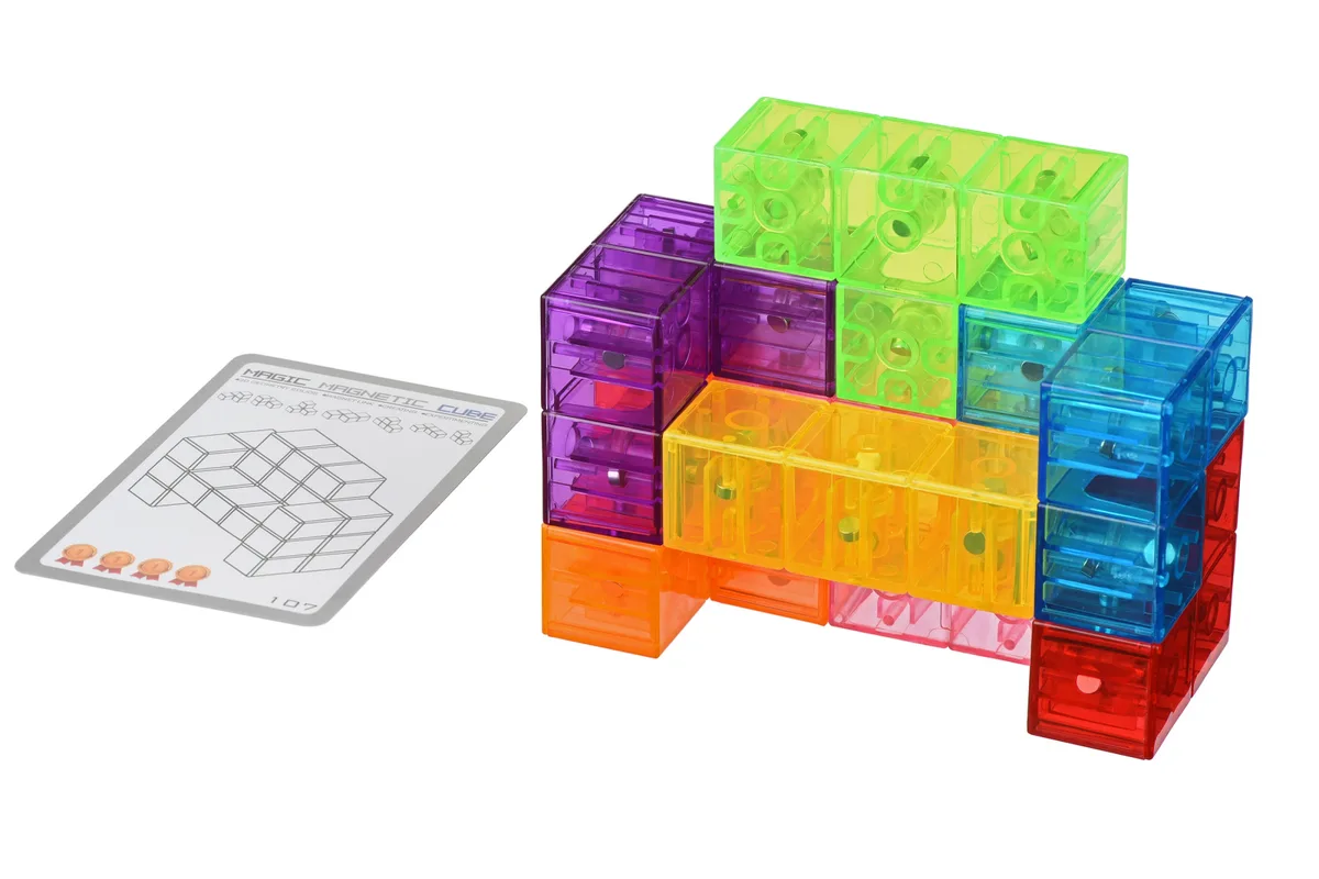 Іграшка Головоломка Same Toy IQ Magnetic Click-Puzzle 7 блоків різних кольорів