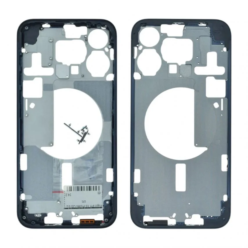 Корпус Apple 15 Pro Max оригинального качества 6,7 дюйма синий титановый.