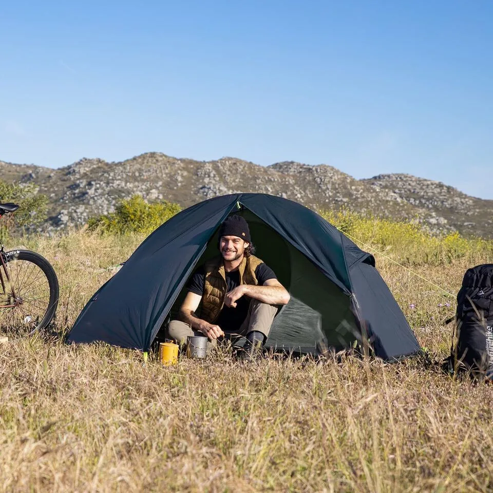 Намет надлегкий одномісний Naturehike 210T 205х155х110 см темно-синій