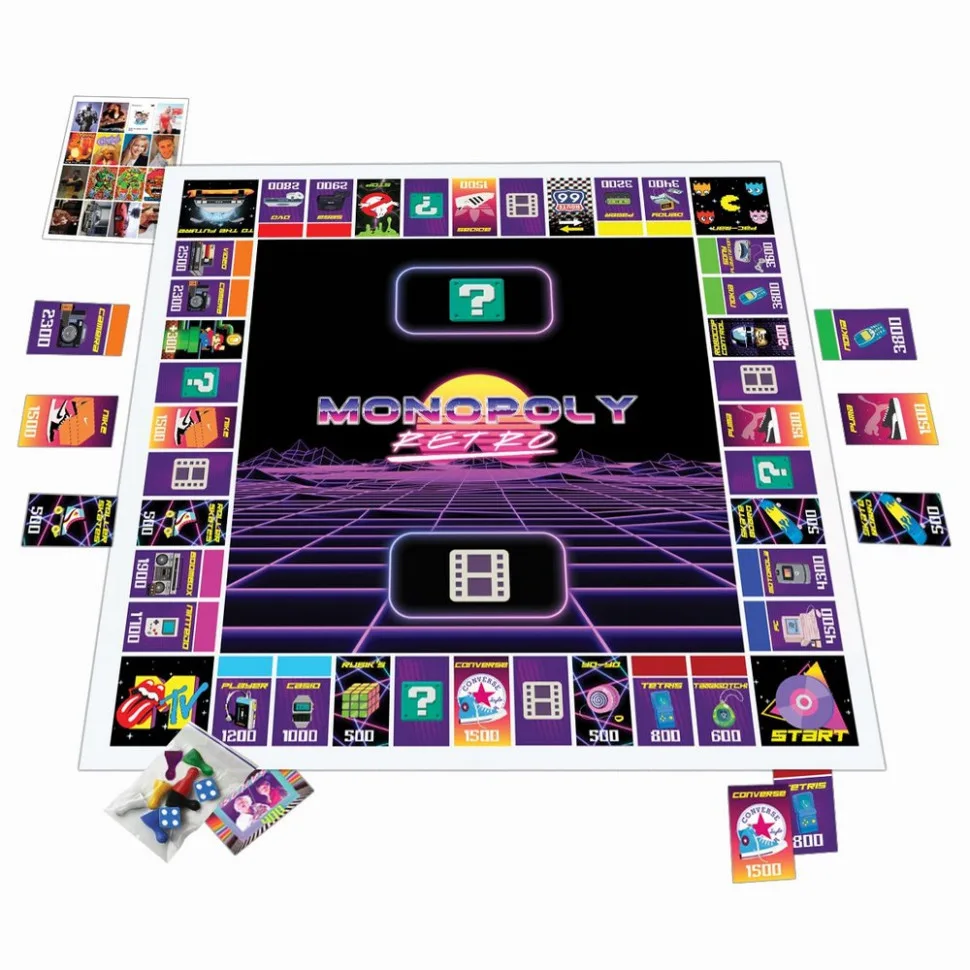Настольная игра Монополия Ретро FlixPlay картон 30х30 см многоцветная