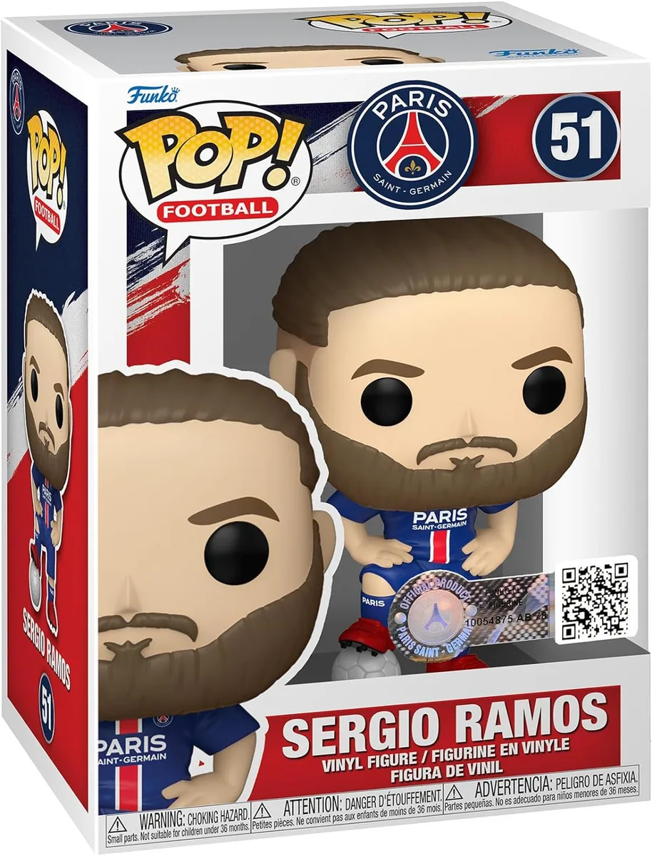 Фигурка Funko POP Футбол PSG Серхио Рамос винил 10 см