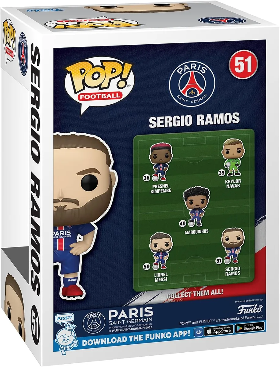Фигурка Funko POP Футбол PSG Серхио Рамос винил 10 см
