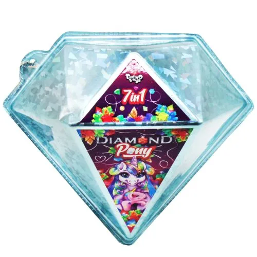 Іграшка-сюрприз Dankotoys Diamond Pony для дівчаток від 5 років з м'яким єдинорогом та креативними подарунками