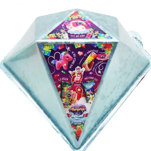 Іграшка-сюрприз Dankotoys Diamond Pony для дівчаток від 5 років з м'яким єдинорогом та креативними подарунками