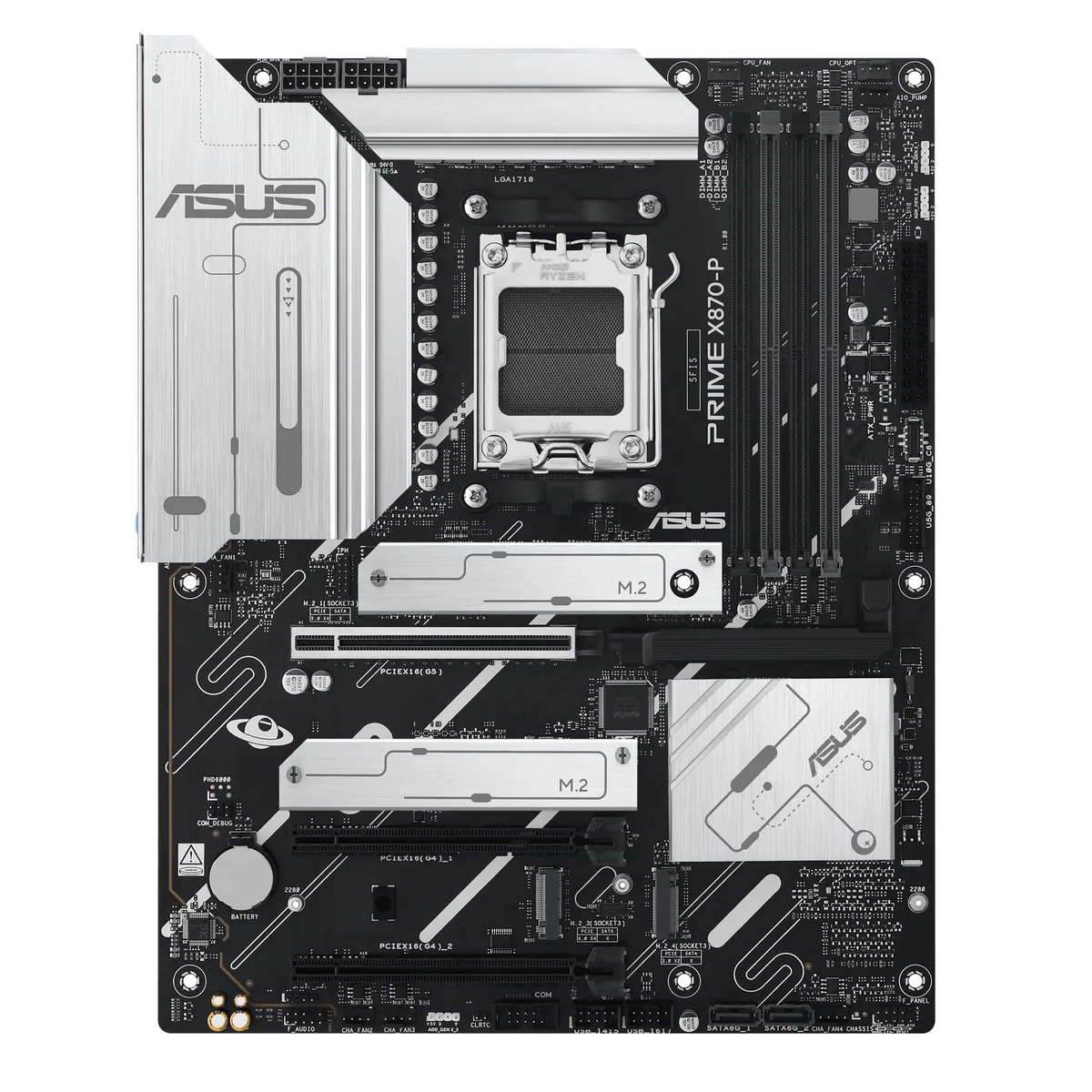 Материнская плата ASUS PRIME X870-P sAM5 X870 4xDDR5 M.2 HDMI ATX