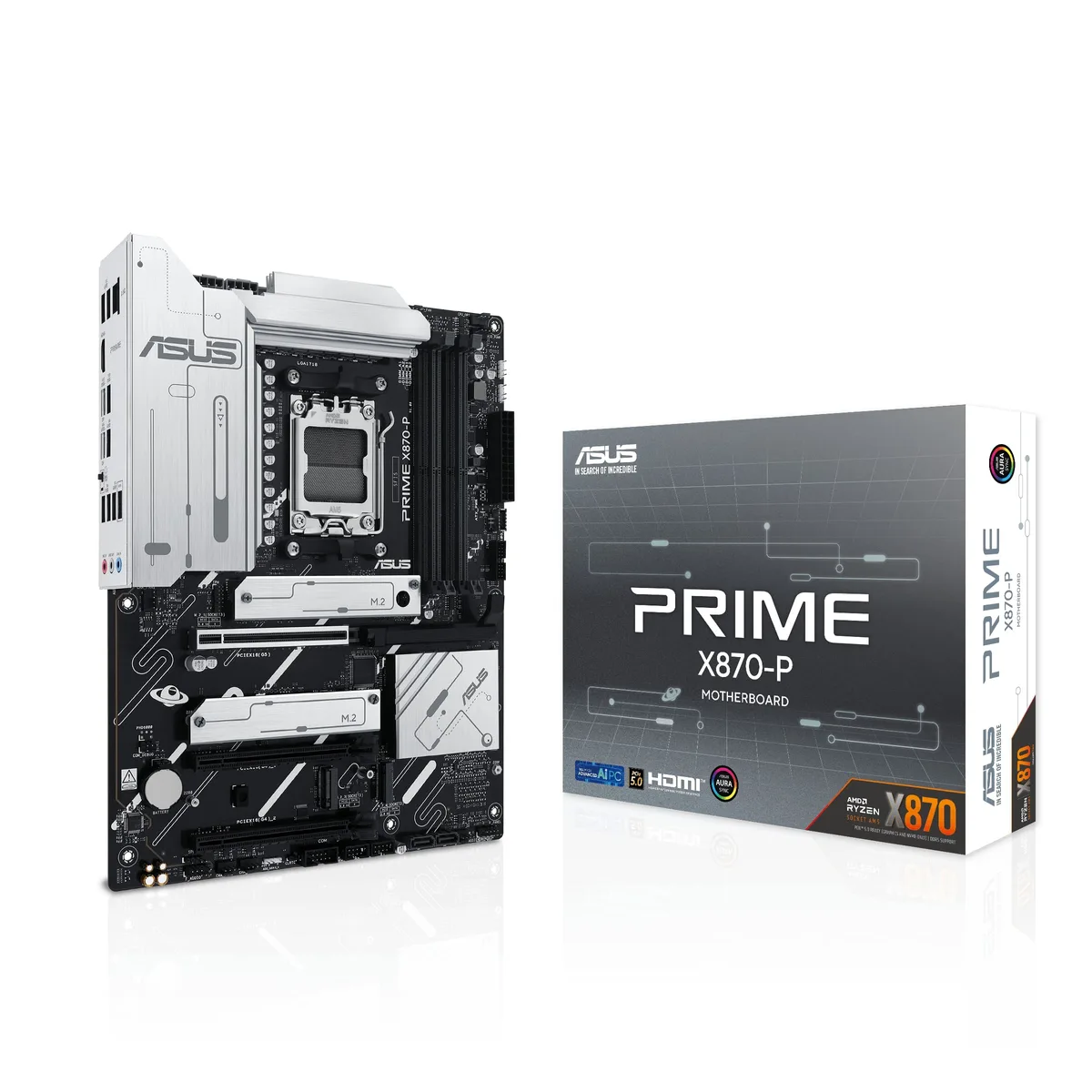 Материнская плата ASUS PRIME X870-P sAM5 X870 4xDDR5 M.2 HDMI ATX