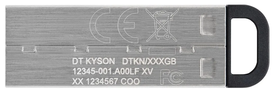 Флеш накопичувач Kingston металевий 64 ГБ USB 3.2 сріблястий