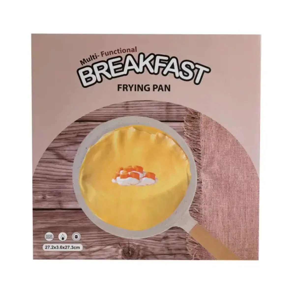 Сковорода для млинців Breakfast алюмінієва 23,5 см бежева