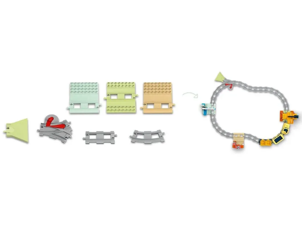 Конструктор LEGO DUPLO Town Потяг інтерактивний пластик 4 фігурки 5 кубиків
