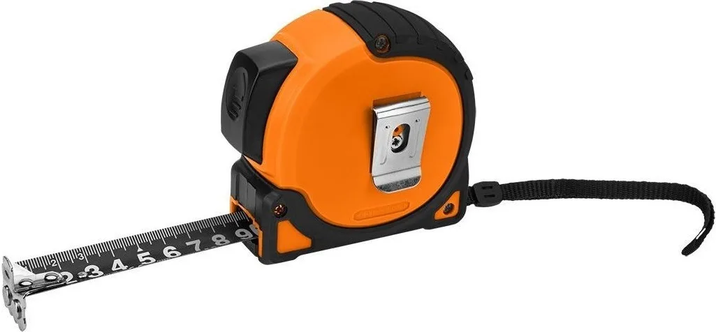 Рулетка Neo Tools Ultra Black, 5м x 25мм, з автоматичним фіксатором та магнітним наконечником.