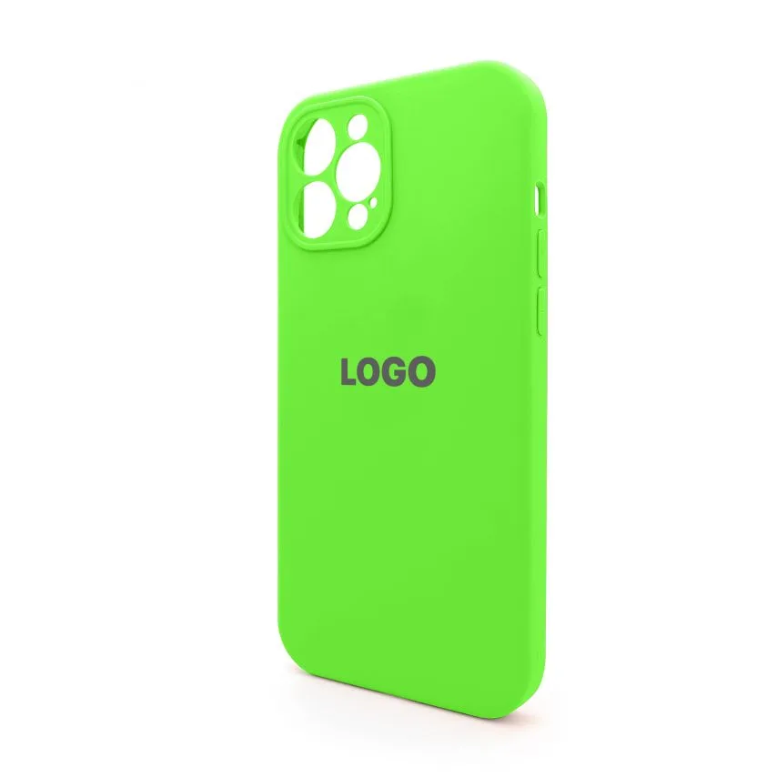 Чохол Silicone Case для Apple iPhone 12 Pro Max силіконовий 40 закритий низ салатовий