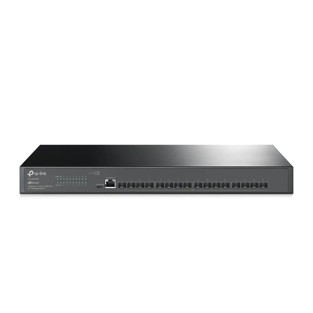 Коммутатор TP-Link управляемый 16 портов SFP+ 10 Гбит/с активное охлаждение