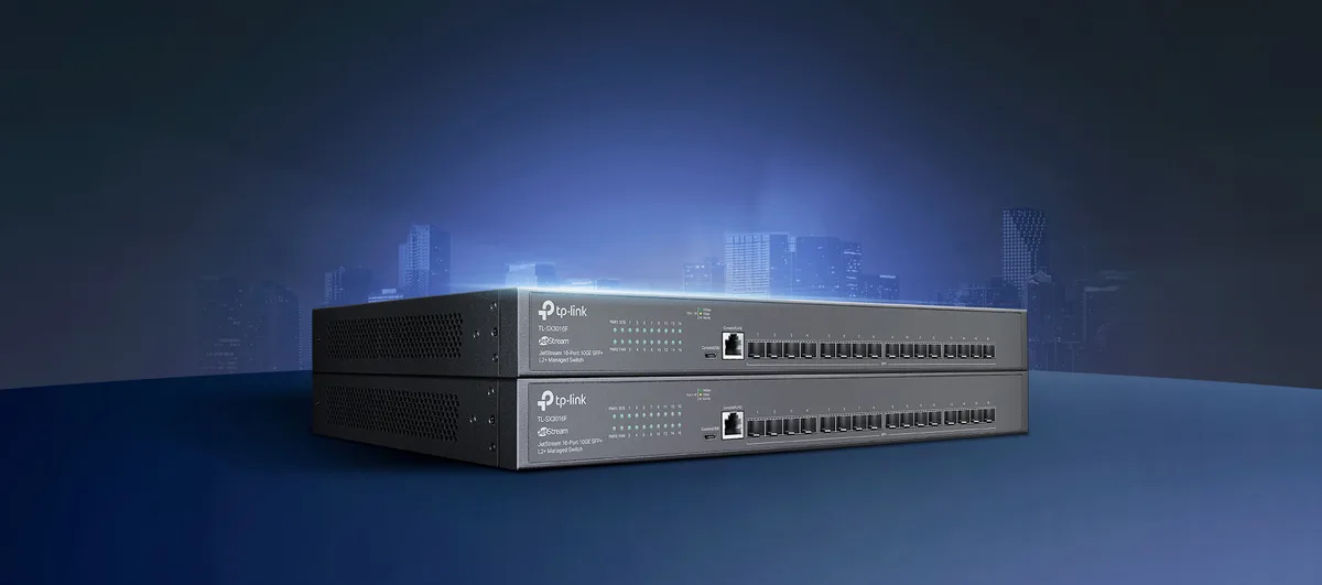Коммутатор TP-Link управляемый 16 портов SFP+ 10 Гбит/с активное охлаждение