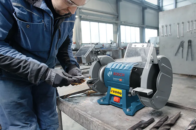 Верстат заточувальний Bosch 350 Вт для шліфування диски 150 мм потужний точильний верстат для метала