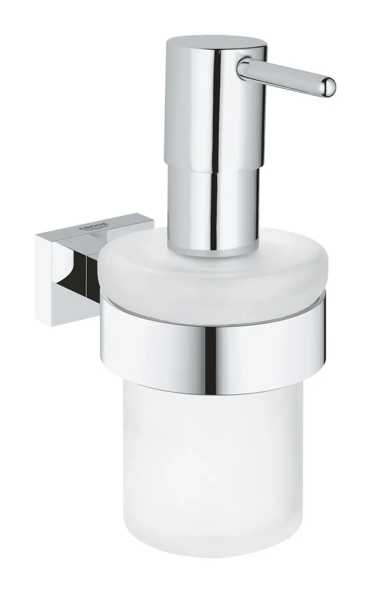 Дозатор жидкого мыла Grohe металлический 157х72х125 мм стальной хромированный