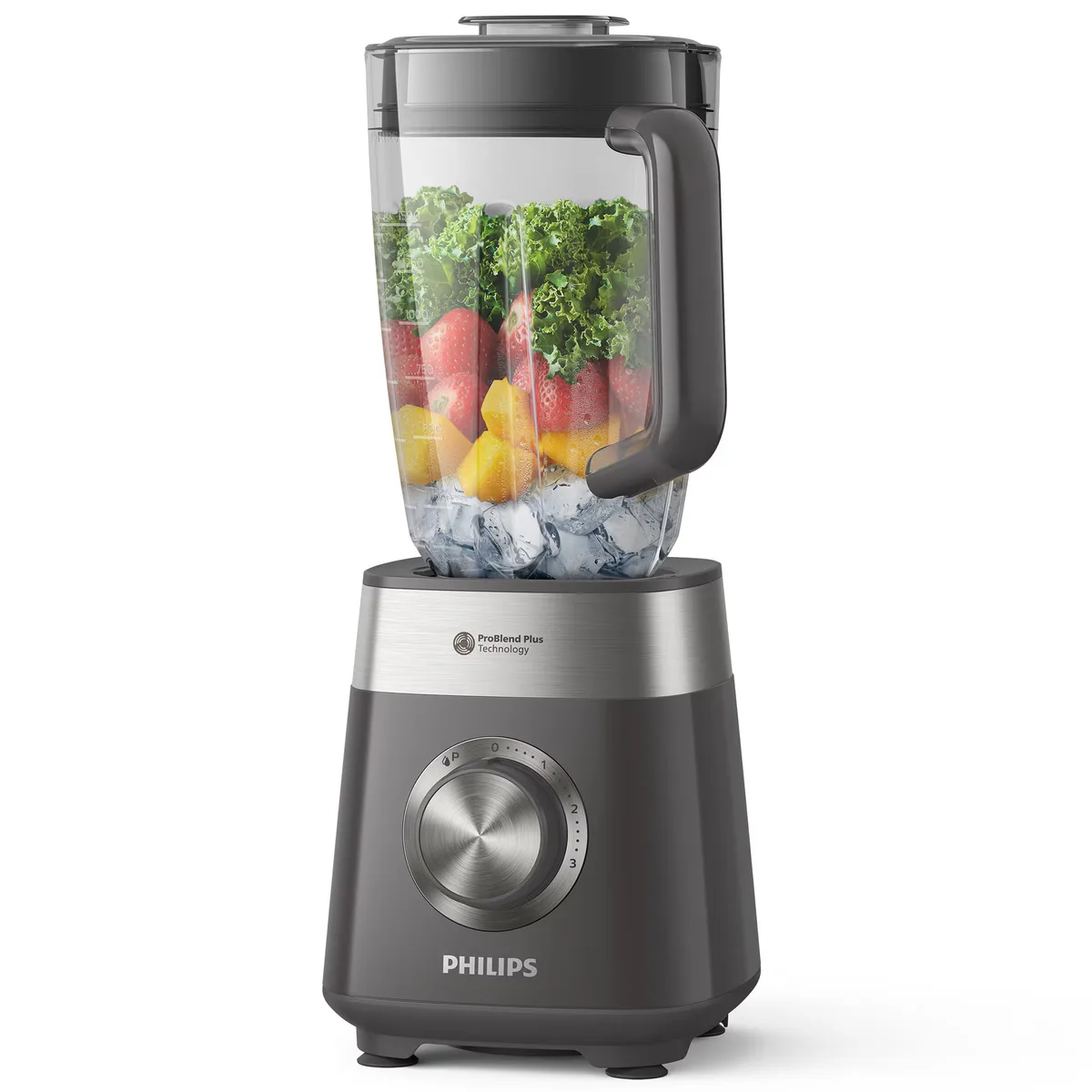Блендер Philips Series 5000 стаціонарний, 1000 Вт, 2000 мл, сірий