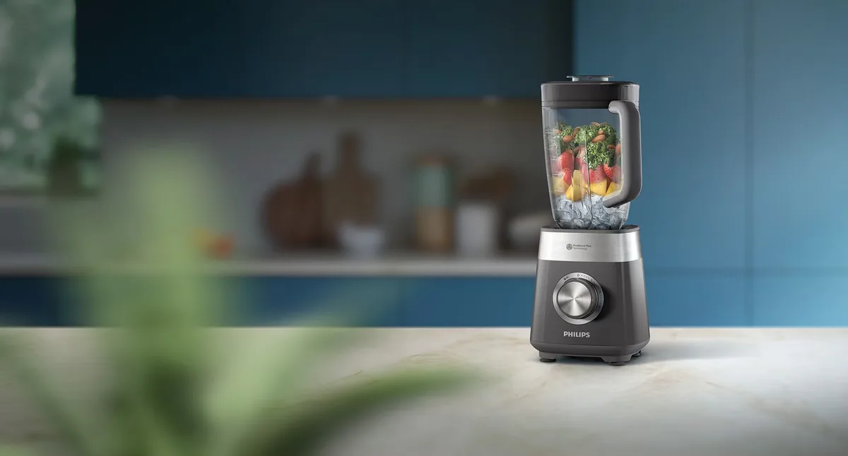 Блендер Philips Series 5000 стаціонарний, 1000 Вт, 2000 мл, сірий