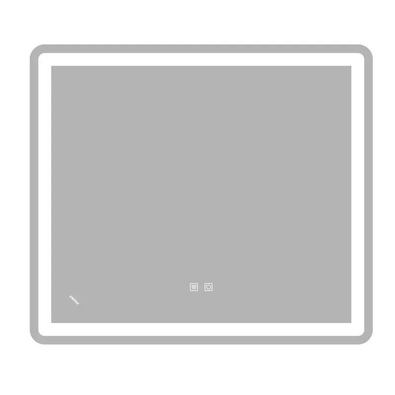 Дзеркало настінне ZERIX MIRRA MR05 LED Touch підсвічування без обрамлення 80x70 см