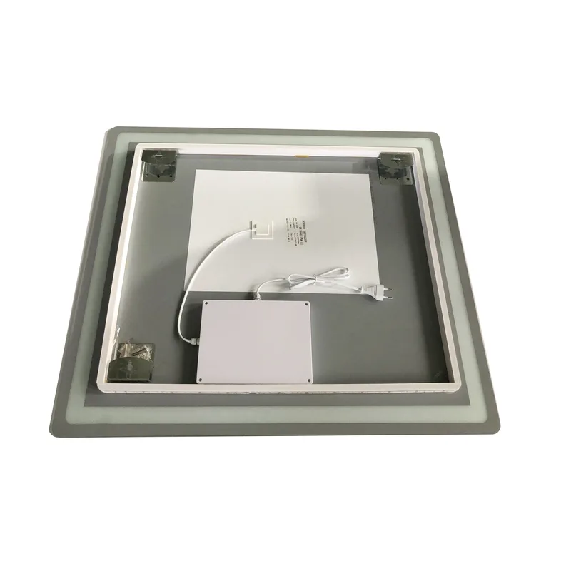 Дзеркало настінне ZERIX MIRRA MR05 LED Touch підсвічування без обрамлення 80x70 см