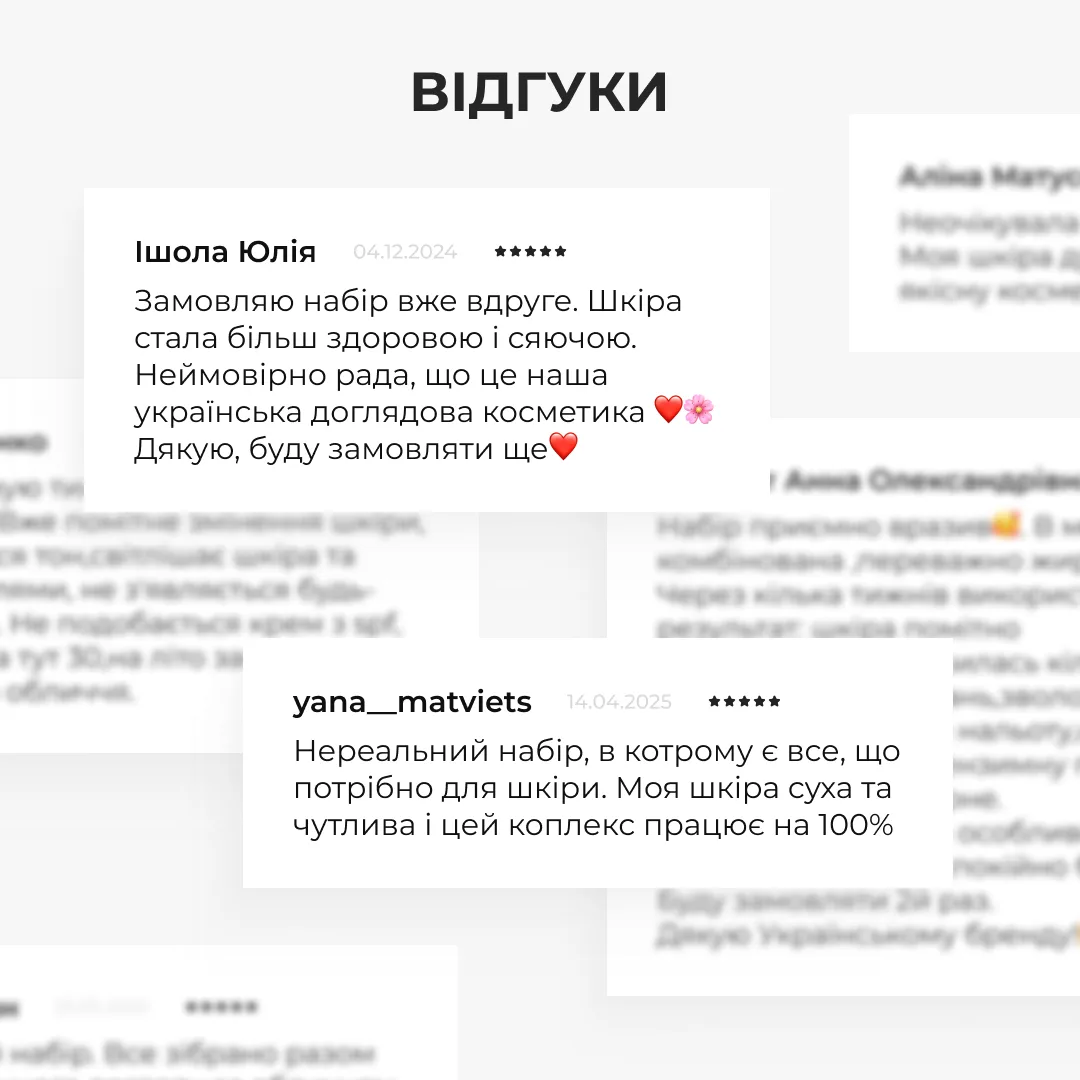 Набор для антивозрастного ухода за кожей 30+ Hillary с витамином С косметический бокс для увлажнения и осветления кожи.