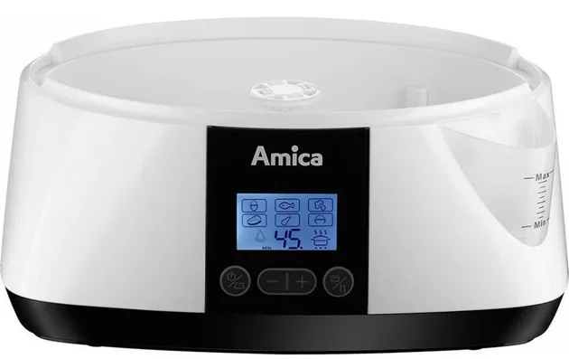 Пароварка Amica пластикова 3 яруси 8,5 л 900 Вт Білий