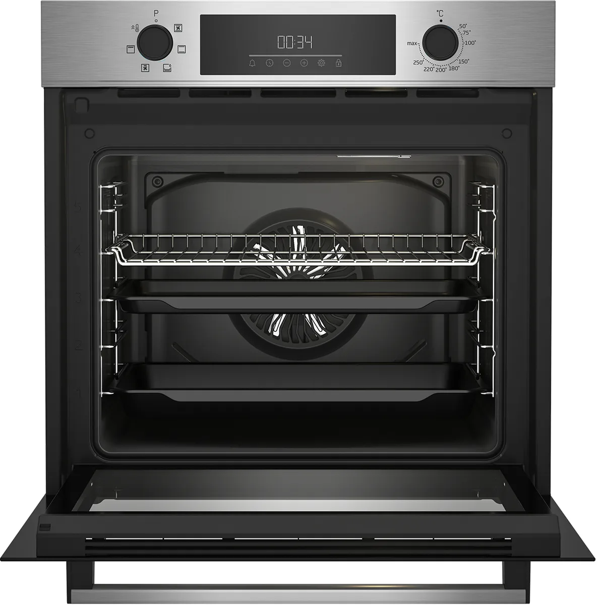 Електрична духова шафа Beko Нержавіюча сталь 59,4х59,5х56,7 см 72 л
