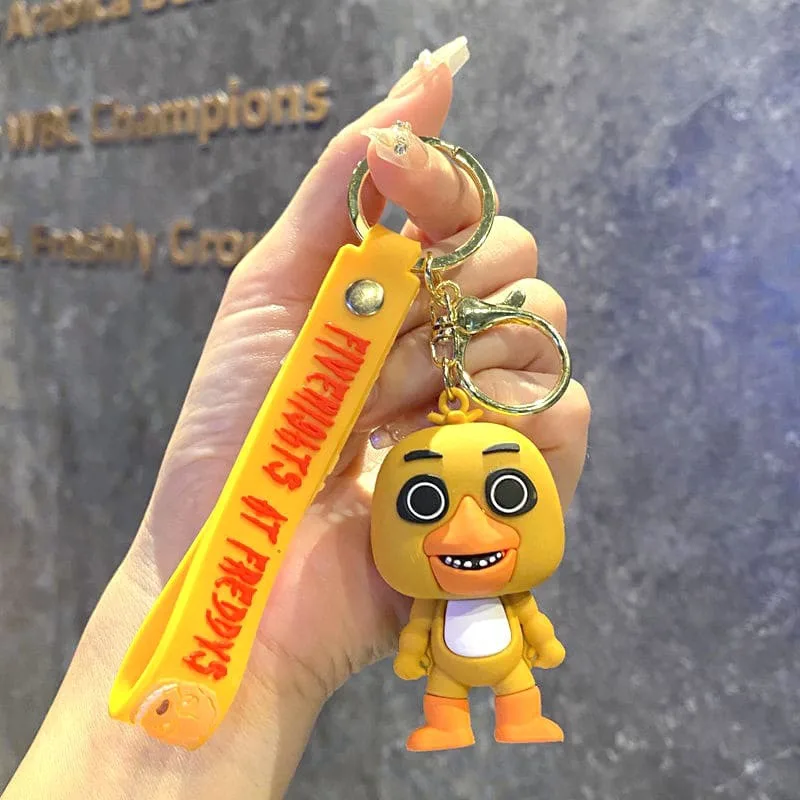 Брелок-підвіска Чика FNAF жовта 4,5х3,2х1,5 см ПВХ