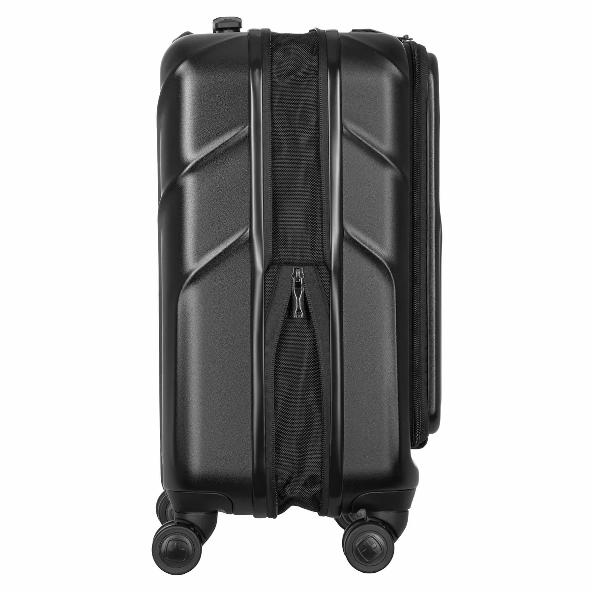 Валіза Wenger Amplix Hardside Carry-On, мала, з відсіком для н/б 16", полікарбонат, TSA, 4 колеса, розширення, USB, чорний