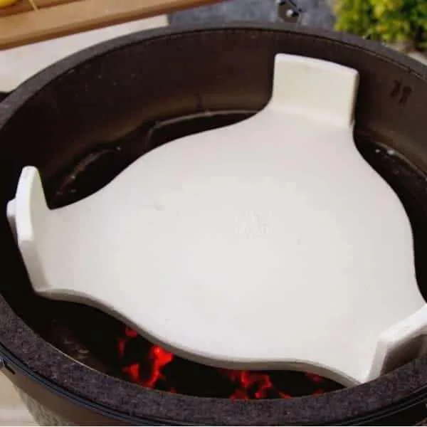 Керамический отсекатель жара Big Green Egg 38х38 см Белый