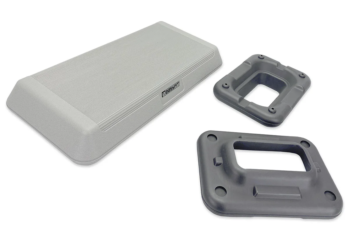 Степ-платформа EasyFit пластик 72х32,5 см Чорна