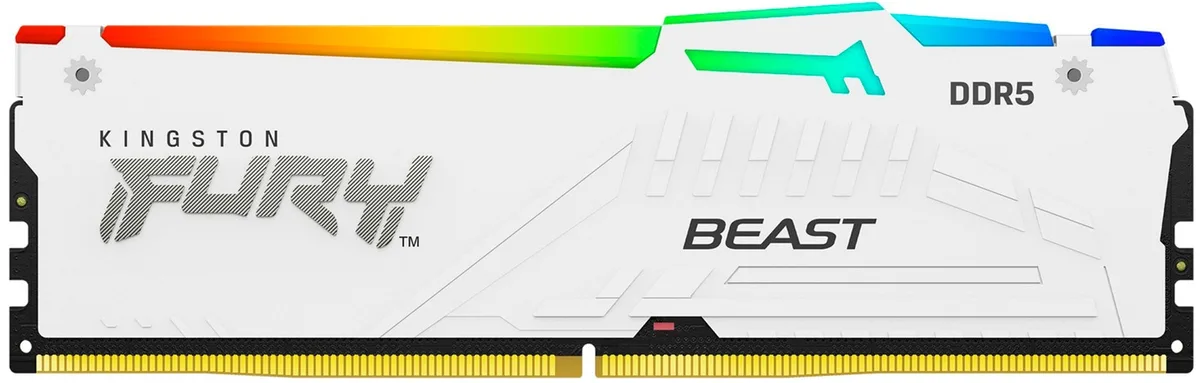 Пам'ять ПК Kingston DDR5 32GB 6000 RGB Білий KF560C36BWEA-32