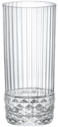 Набір високих склянок Bormioli Rocco America '20s Cooler, 490 мл, висота 162 мм, 6 штук, прозоре скло.