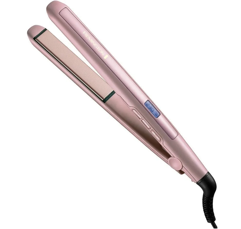 Випрямляч волосся Remington Coconut Smooth, 47Вт, 9 температурних режимів, 150-230°C, з дисплеєм, керамічне покриття, рожевий.