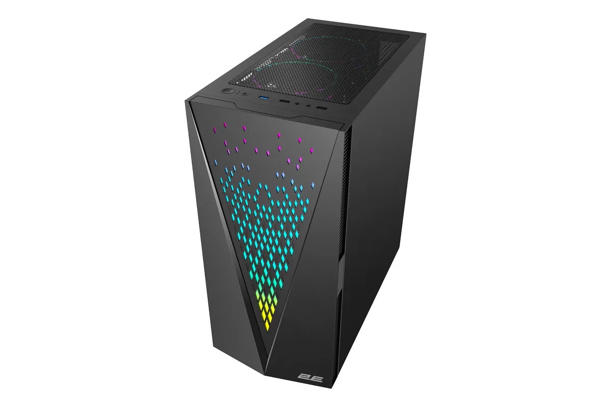 Корпус 2E GAMING Galaxy G2055 без БЖ 2xUSB3.0, 1xUSB2.0, 3x120мм ARGB, VGA 345мм, LCS ready, HUB, TG Side Panel, ATX, чорний
