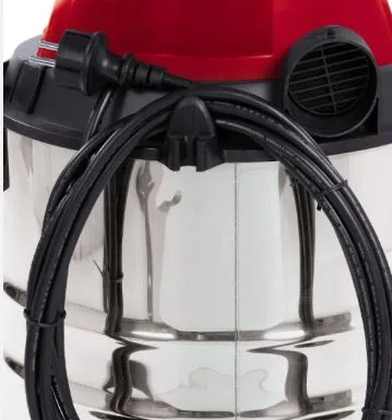 Професійний пилосос Einhell TC-VC 1930 SA, 1500 Вт, 190 мБар, контейнер 30 л, вага 6.8 кг.