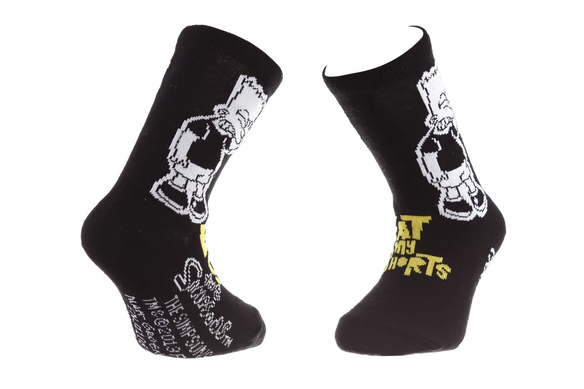 Шкарпетки SIMPSON бавовна 31-34 чорний блакитний