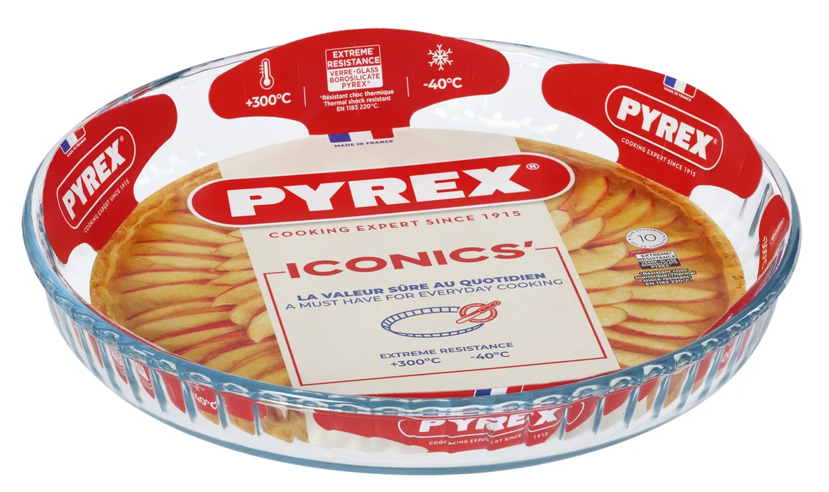 Форма для випічки Pyrex боросилікатне скло 25 см кругла