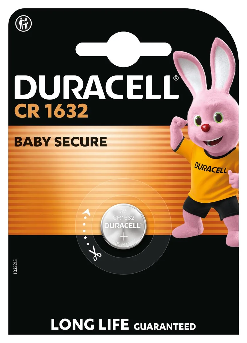 Літієва батарейка Duracell CR1632 3V таблетка 1 шт