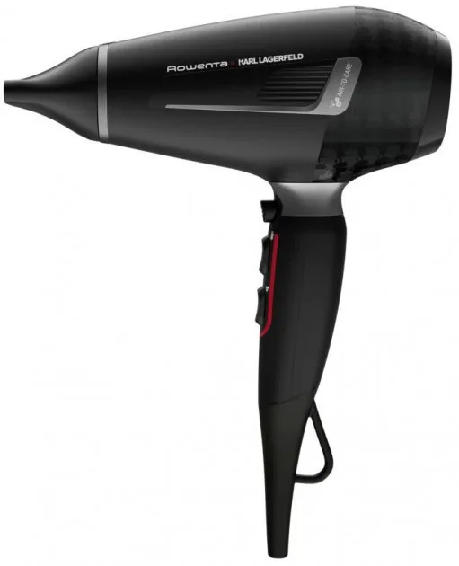 Фен Rowenta Karl Lagerfeld K/Pro Stylist, 2200Вт, 3 скорости, ионизация, диффузор, 2 насадки, холодный обдув