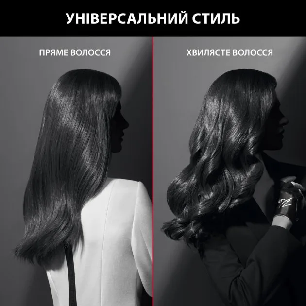 Фен Rowenta Karl Lagerfeld K/Pro Stylist, 2200Вт, 3 скорости, ионизация, диффузор, 2 насадки, холодный обдув