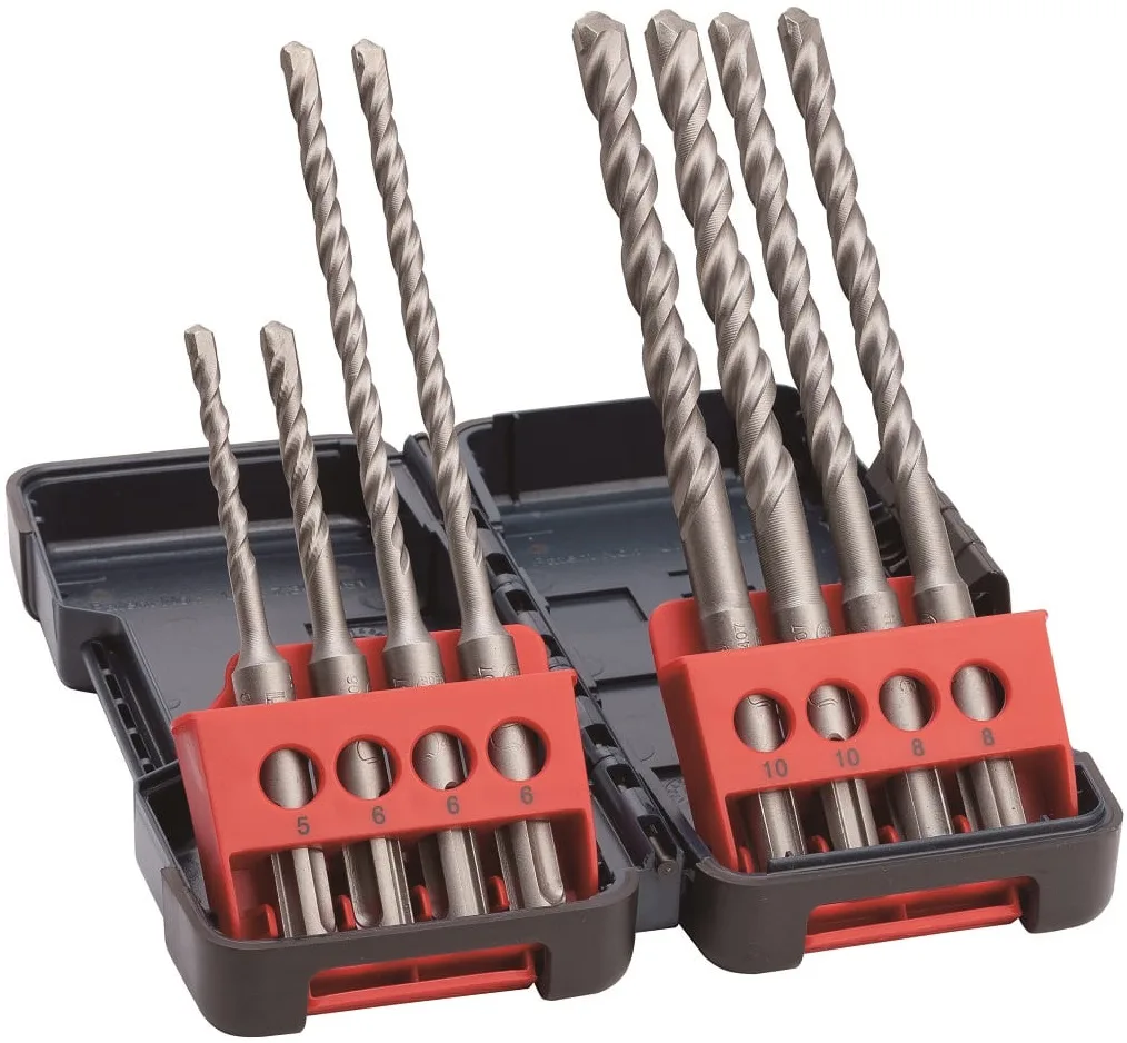 Набір перфораційних свердел для бетону Bosch Professional SDS-Plus-3, 5-10мм, 8шт.