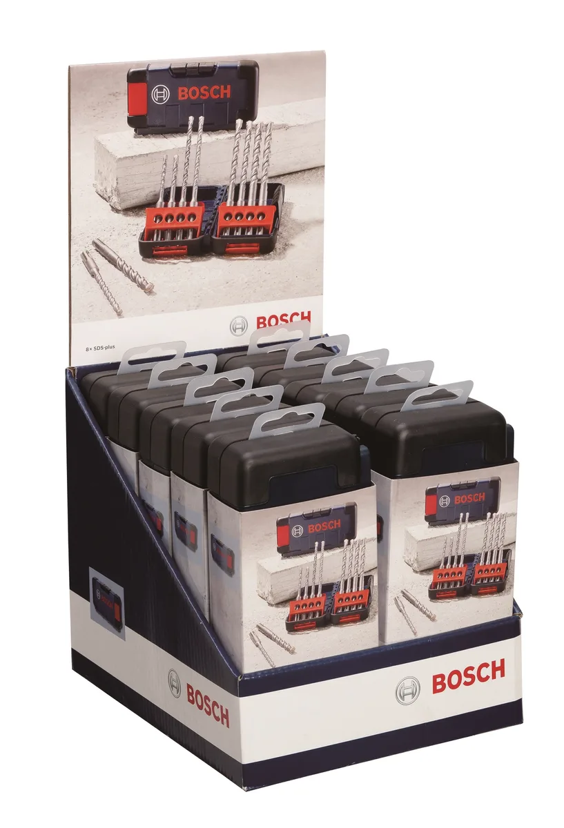 Набір перфораційних свердел для бетону Bosch Professional SDS-Plus-3, 5-10мм, 8шт.