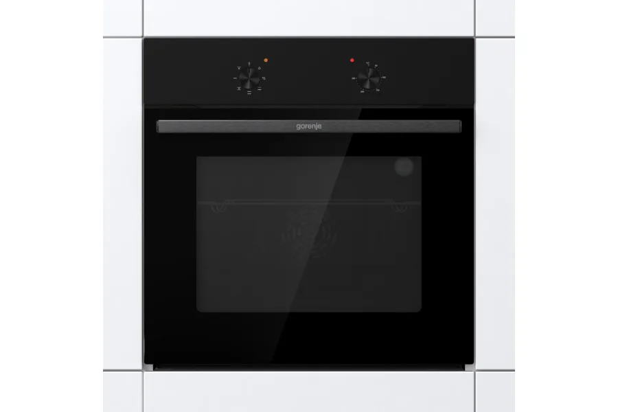 Духова шафа Gorenje електрична 60 л чорна A+ з очищенням емаллю