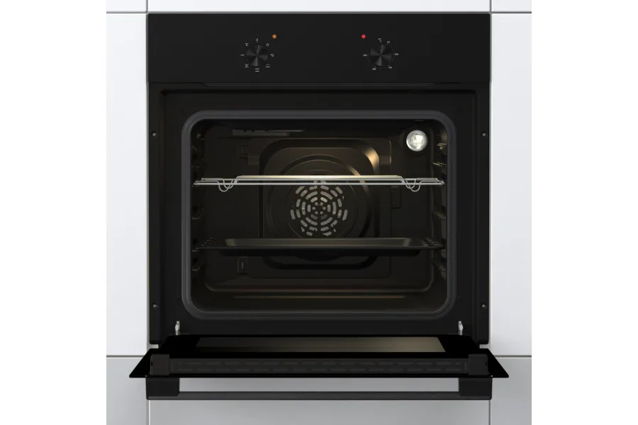 Духова шафа Gorenje електрична 60 л чорна A+ з очищенням емаллю