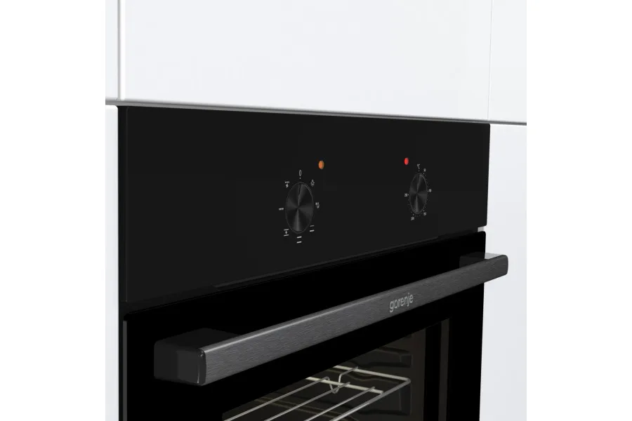 Духова шафа Gorenje електрична 60 л чорна A+ з очищенням емаллю